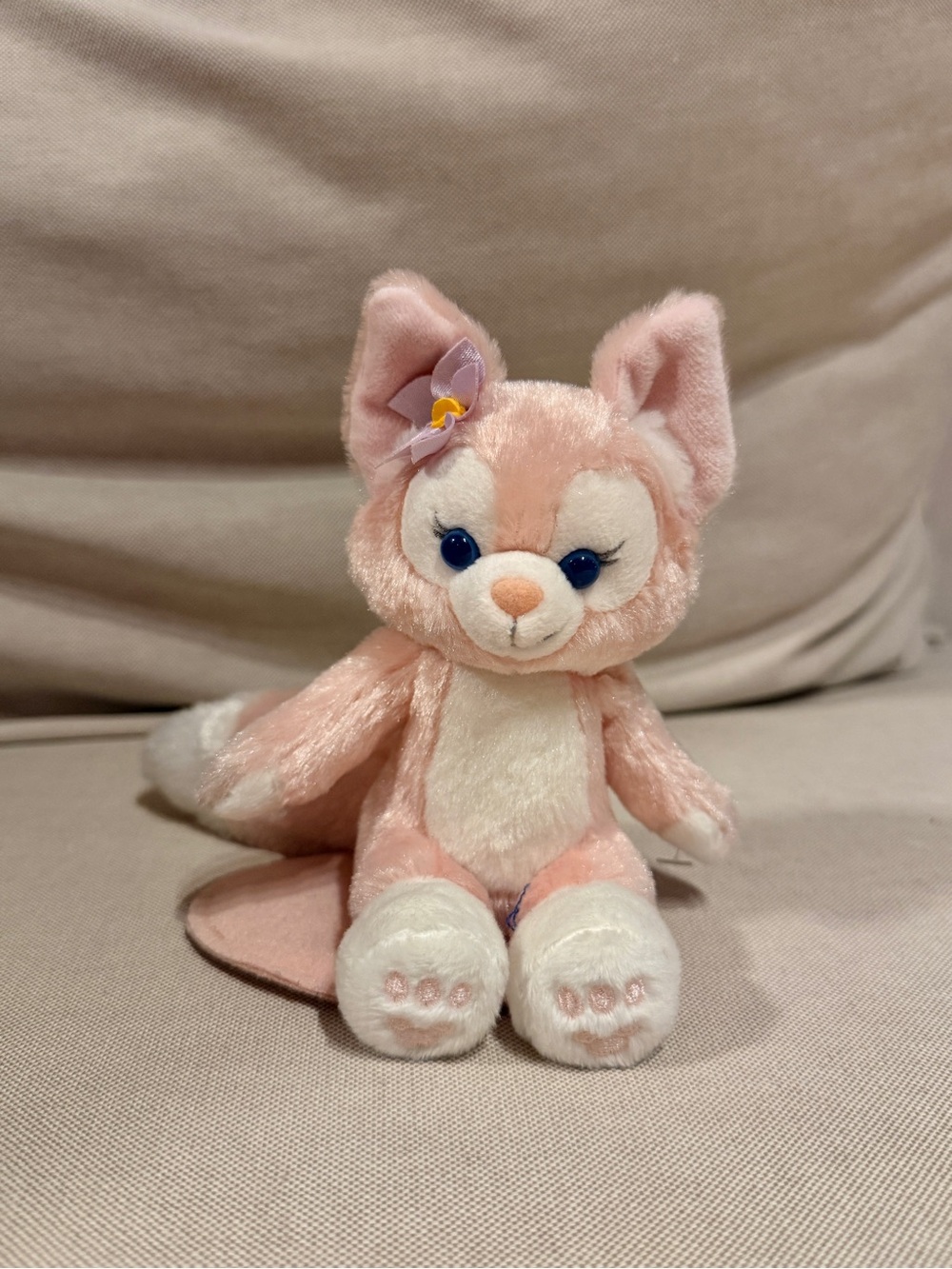 Disney Authentic Sitting Linabell Shoulder Pal Plush Magnetic toy doll